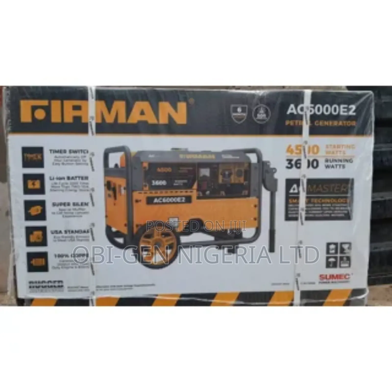 Firman Ac6000e2 A.C Master Rugged Generator With Timer