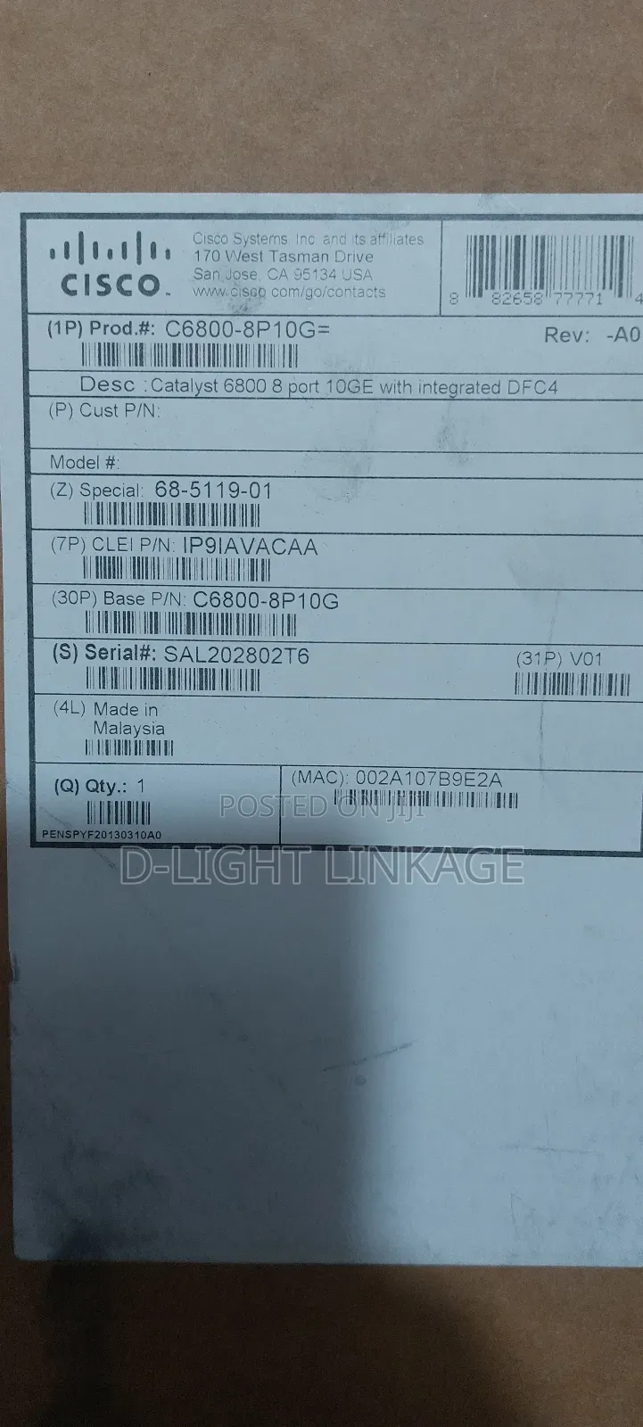 Cisco Card