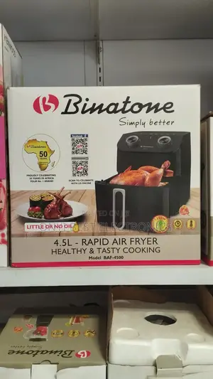 Binatone 4.5 Litres (Baf-4500) Air-Fryer + 2 Years Warranty