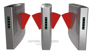 Retractable Turnstile Entry Systems Card Reader Flap Barrier Gate