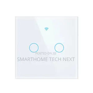 2 Gang White Smart Wifi Light Switch – Tuya
