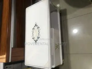 White Tempered Glass Top Center Table