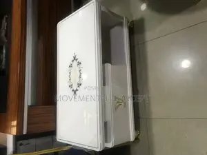 White Tempered Glass Top Center Table