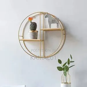 Wall Mounted Nordic Wrought Iron Wall Shelf Bookshelf Living