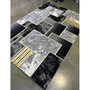 Turkish New Contemporary Turkey Black, Grey Rug 7by10ft