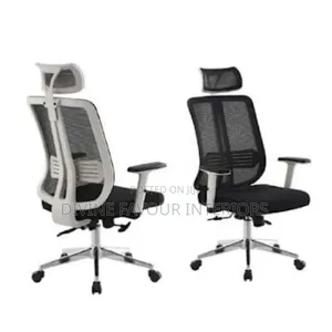 Executive Mesh Swivel Office Chair - 1 PCS - White Back
