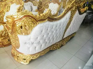 Set of Egyptian Sofa Chair by 10, With Table and 2 Stools.