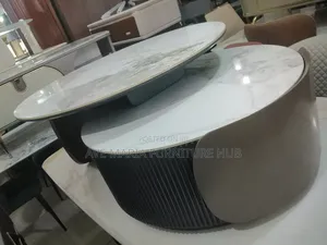 Classic 2in1 Marble Top Adjustable Center Table.