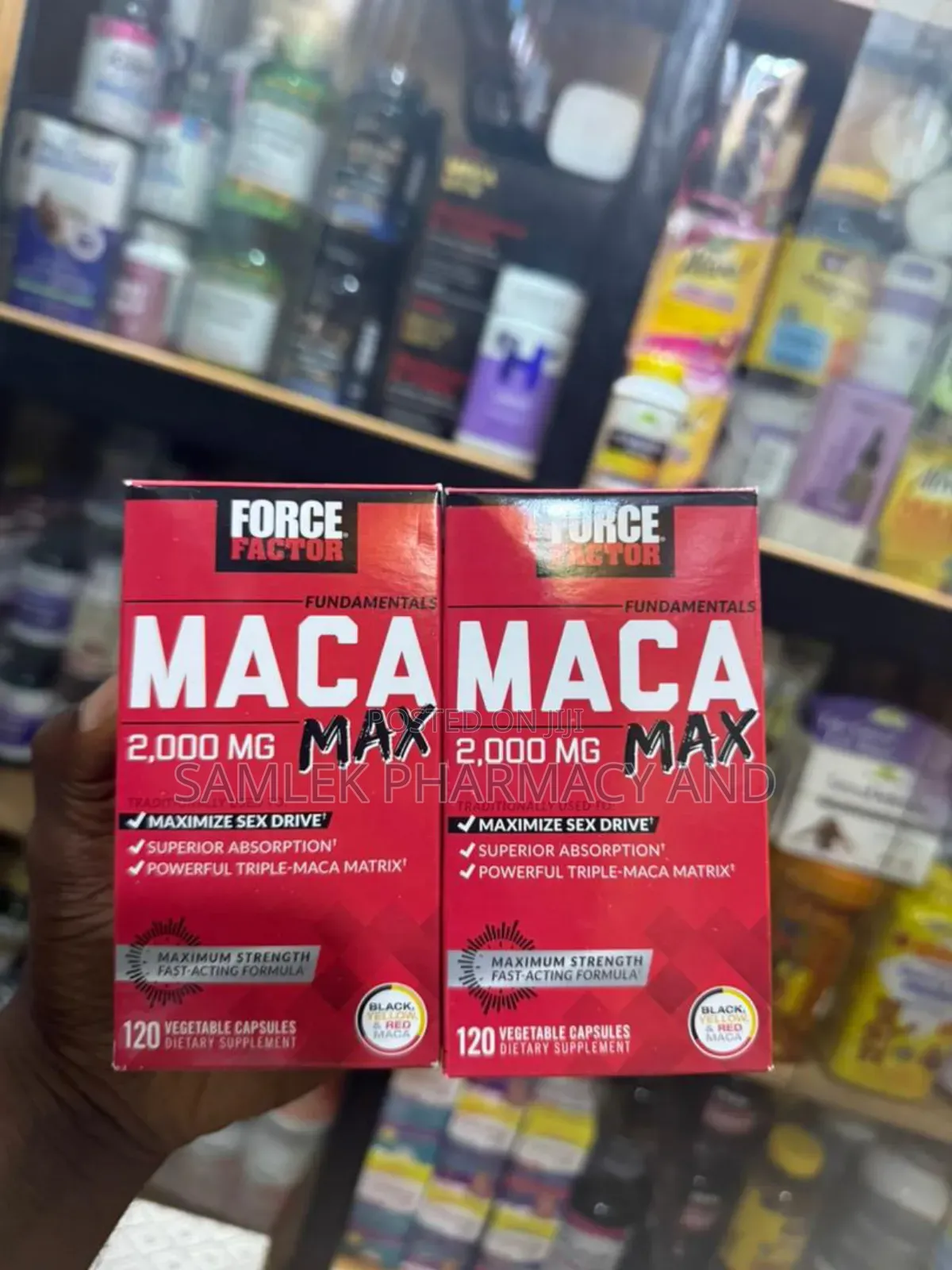 Force Factor Maca Max 2000mg- 120caps