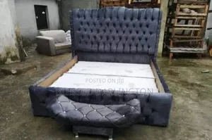 Sharp Available Grey 6x6 Bed Frame