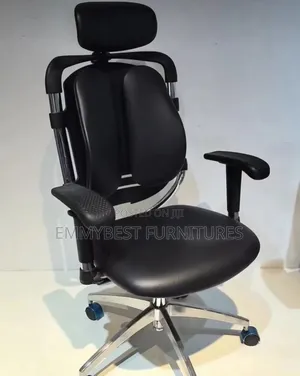 Unique Quality Leather Reclining Office Chair.