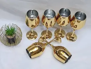 Electroplated Gold Wine Glass Cup
