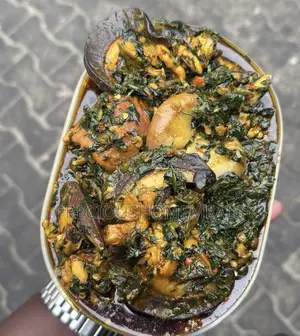 Well Packaged Delicious Afang Soup With Jumbo Snails