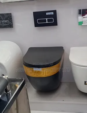 Versace Black Wall Hung Toilet