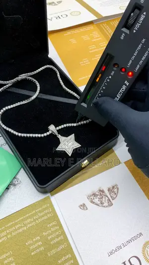 Quality Moissanite Diamond Star Style Necklaces
