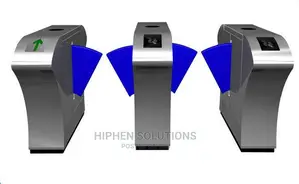 Retractable Automatic Turnstiles Stainless Steel Flap Barrier Gates