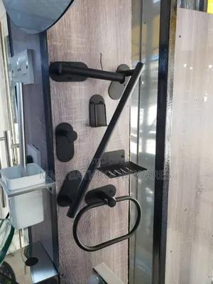 Bathroom Hanging Accessories Towel Bar, Rings, Coat Hooks