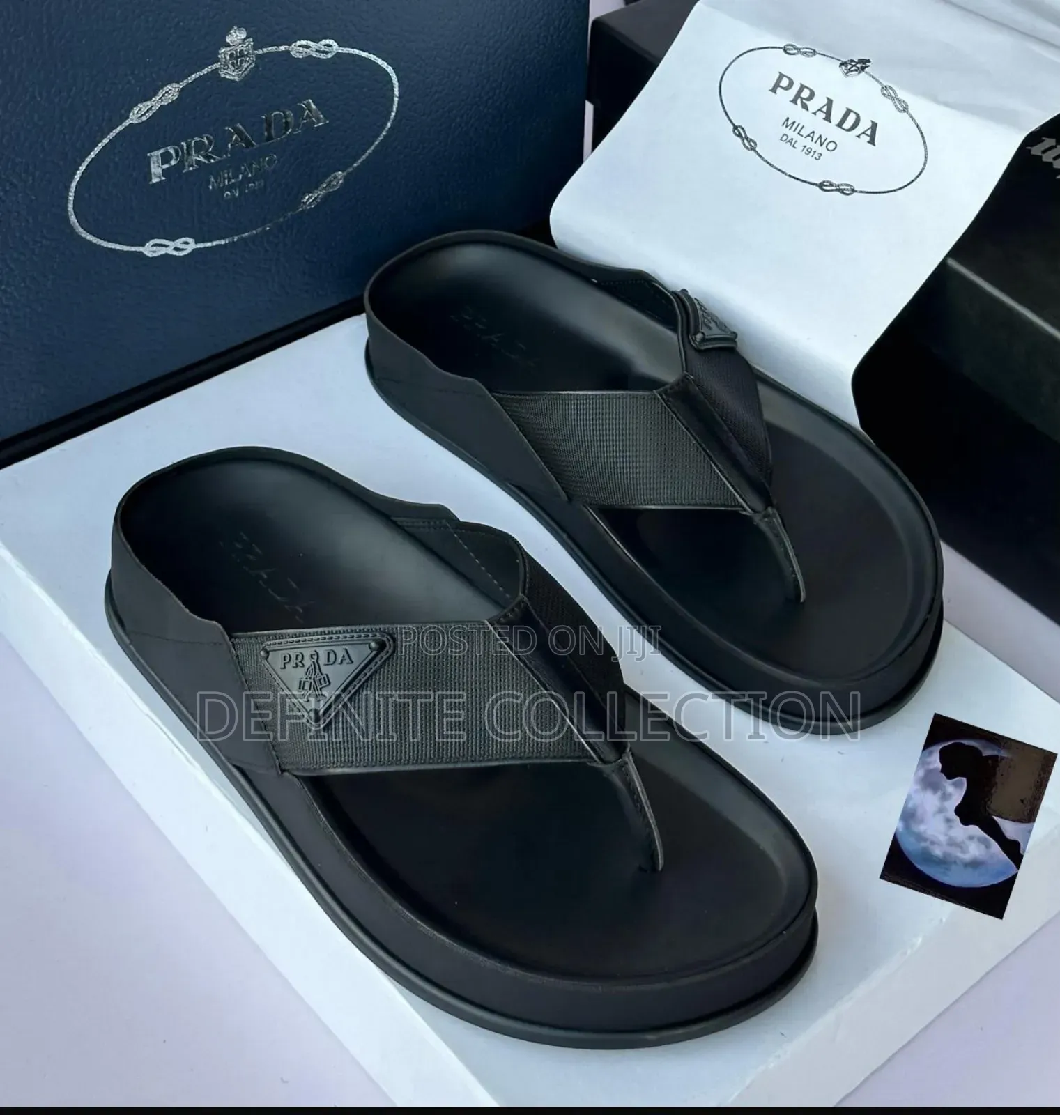 New Prada Leather Slipper
