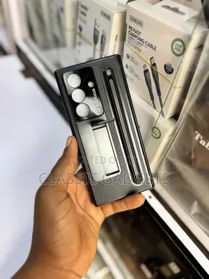 Luxury Leather Case With S Pen and Stand for Galaxy Z Fold 7