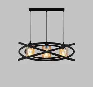 American Iron Ceiling Lamp Retro Industrial Wind Wrought Iro