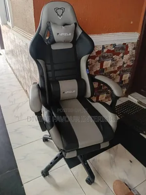 Furgle Pro Computer Racing Gaming Chair - Black Grey