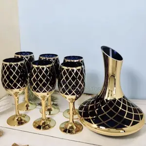 7-Piece Luxury Wine Decanter Set - Wine Glass Set