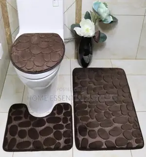 Bathroom Toilet Foot Mats Set - 3 in 1