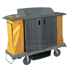Double Side Hotel Housekeeping Cart Trolley