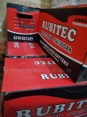 Rubitec Solar Tubular Battery 200ah