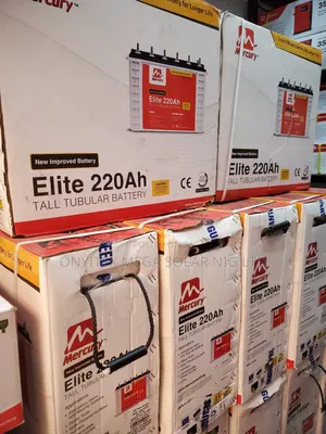 Mercury Solar Tubular Battery 220ah