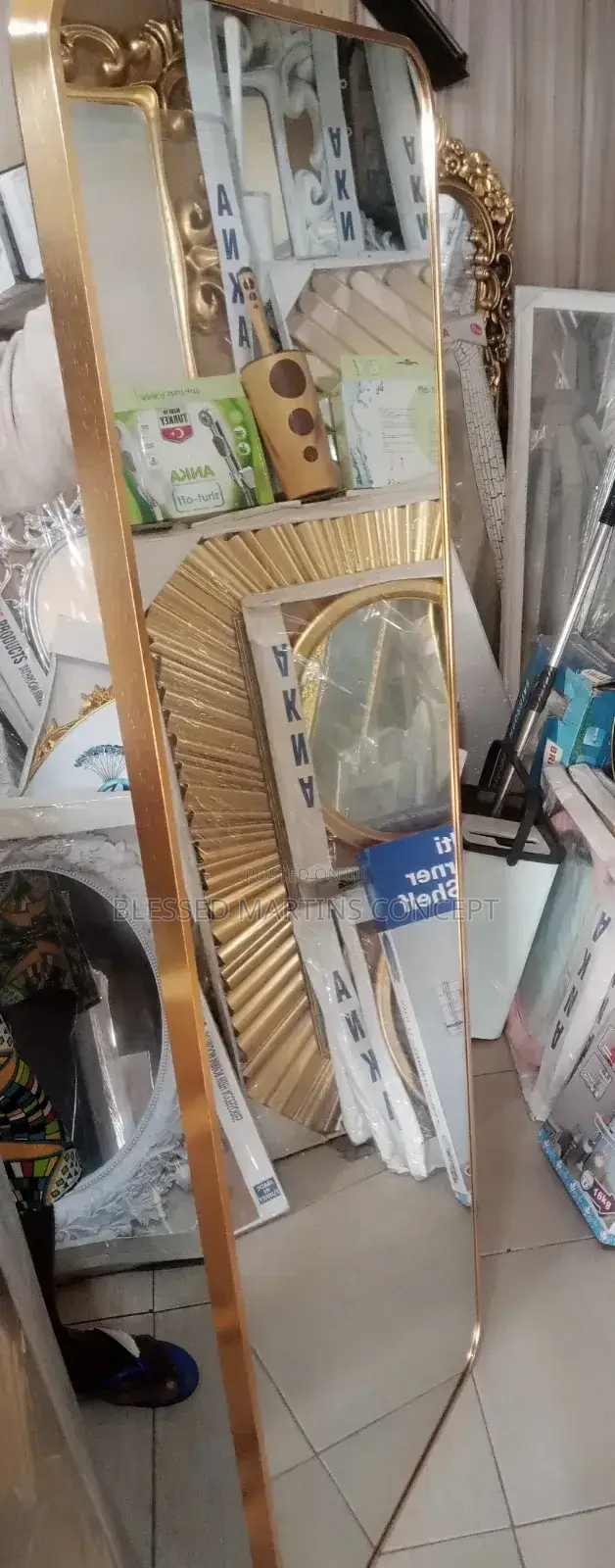 Thick Frame Executive Wall/Standing Mirror.Size:50cm*150cm