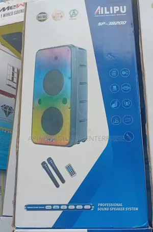 12” Public Address System With Bluetooth 2 Microphones