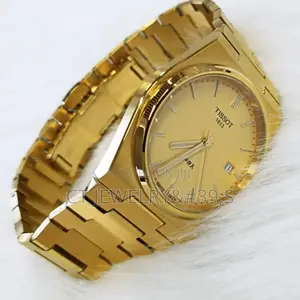 Men Tissot Classic Prx/316l Champagne Dial Watch (40mm)
