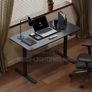 New Modern Adjustable Electric Table White(120* 60*74) Black