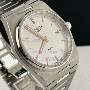 Tissot Prx 40mm Silver Dial Grey Quartz Watch Men's Watch