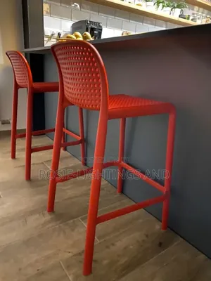 Stackable Design Ibiza Plastic Bar Stools (Set of 2 )