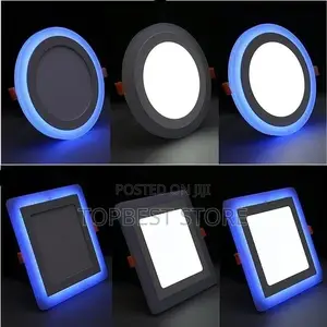 Blue+White 1pcs Round Led Panel Downlight 6w 9w 16w 24w