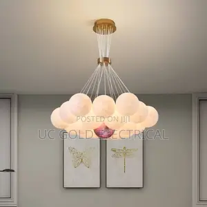 Designer's Creative 3d Printing Moon Led Bubble Chandelier