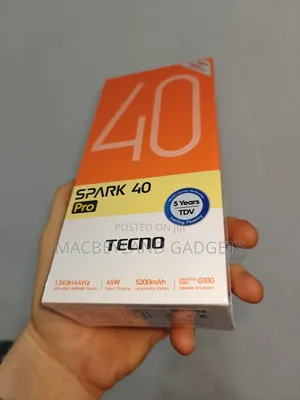 New Tecno Spark 30 Pro 256 GB Black
