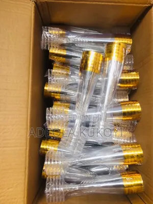 Champagne Flutes Disposable Fancy Acrylic Cup- 12pcs