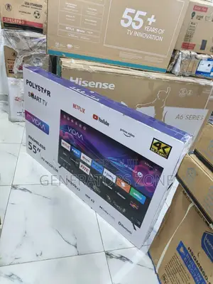Polystar 55” Smart Tv – Crystal Display, Smooth Streaming
