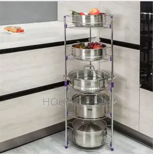5-Layers Kitchen/Bathroom Shelf Portable Space Saving Basin