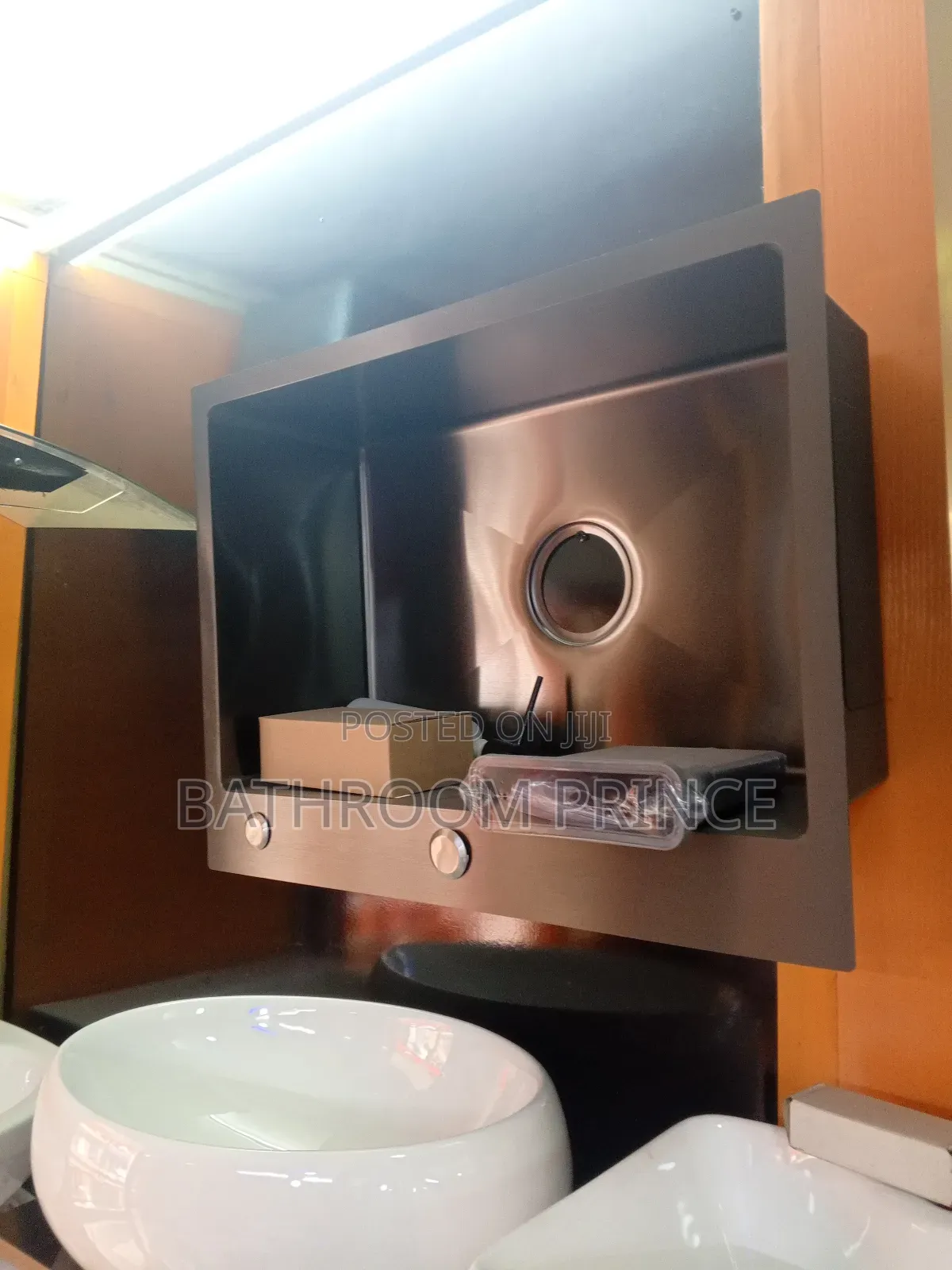 Black Single Bowl Hand Made Kitchen Sink