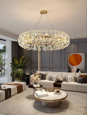 Led Luxury Crystal Pendant Light (Round Shaped)