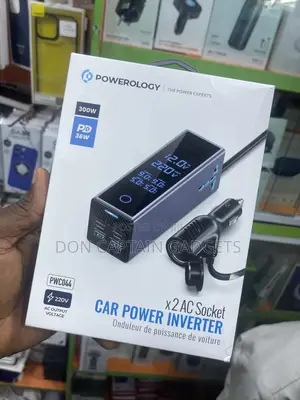 Powerology 300w Car Power Inverter With Type-C 36w Pwc044