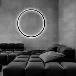 Minimalist Led Wall Lamps Ring Lights for Bedroom Living Din