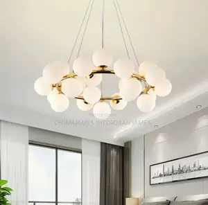 Scandinavia Ring Chandelier With Glass Ball Suspenion Pendan