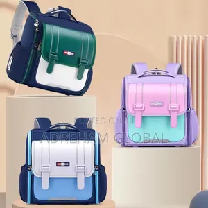 Quality Classy Orthopedic Box Shape School Bag Design 2