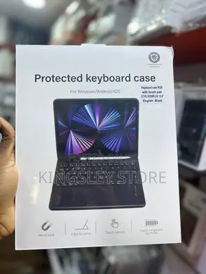 Samsung Galaxy Tab S7+/S8+ Keyboard Case 12.4 W/Touchpad Rgb