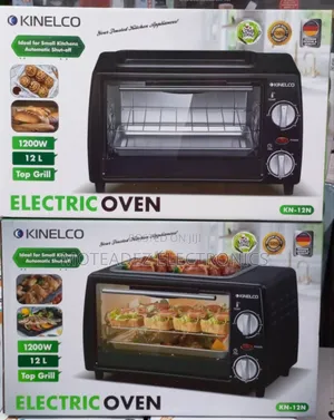 Kinelco 12l Multifuction 1200w Electric Oven With Top Grill